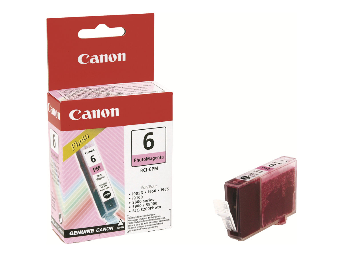 Canon BCI-6PM - Photo Magenta - Original - Tintenbehlter - fr i90X, 9100, 950, 96X, 990, 99XX; PIXMA iP6000, iP8500, MP450; S8