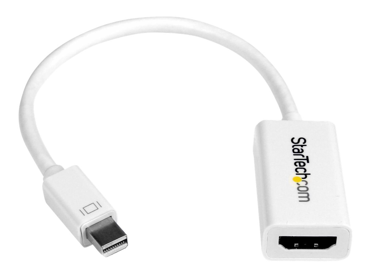 StarTech.com Mini DisplayPort auf HDMI 4k @ 30Hz Adapter - DP 1.2 zu HDMI Audio Video Konverter fr MacBook Pro / Air - Weiss - 