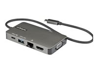 StarTech.com USB-C Multiport Adapter - USB-C auf 4K 30Hz HDMI oder 1080p VGA - USB Typ-C Mini Dock mit 100W Power Delivery Passt