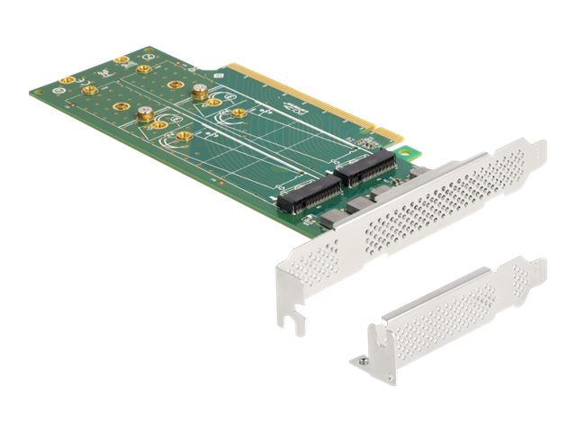 Delock - Speicher-Controller - Bifurcation, 110 mm - M.2 NVMe Card - Low-Profile - PCIe 4.0 x16
