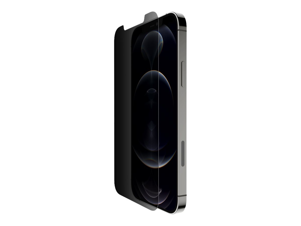 Belkin - Bildschirmschutz für Handy - Glas - mit Sichtschutzfilter - für Apple iPhone 13, 13 Pro