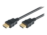 M-CAB High Speed - HDMI-Kabel - HDMI mnnlich zu HDMI mnnlich - 2 m - Schwarz - 4K Untersttzung