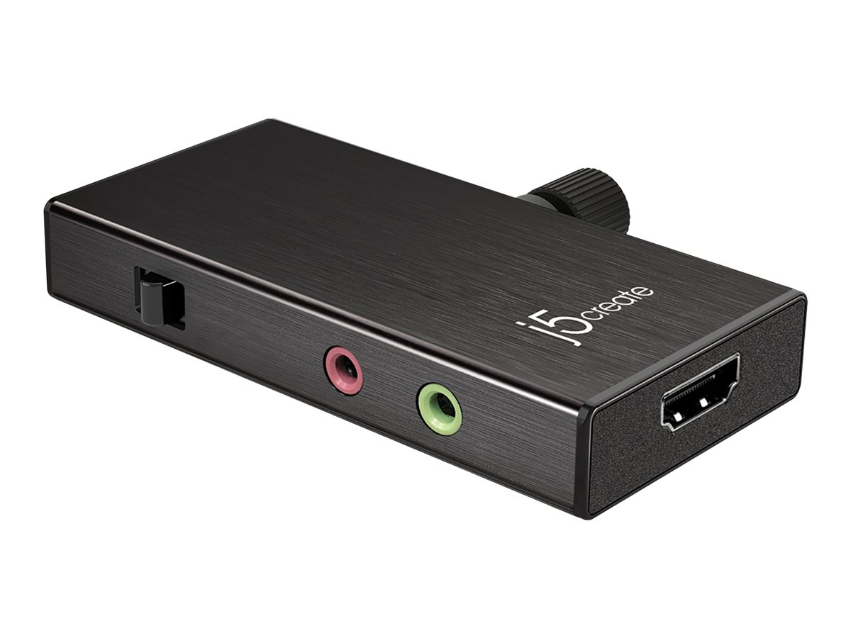 j5create JVA02-N - Videoaufnahmeadapter - USB-C 3.1 - Schwarz