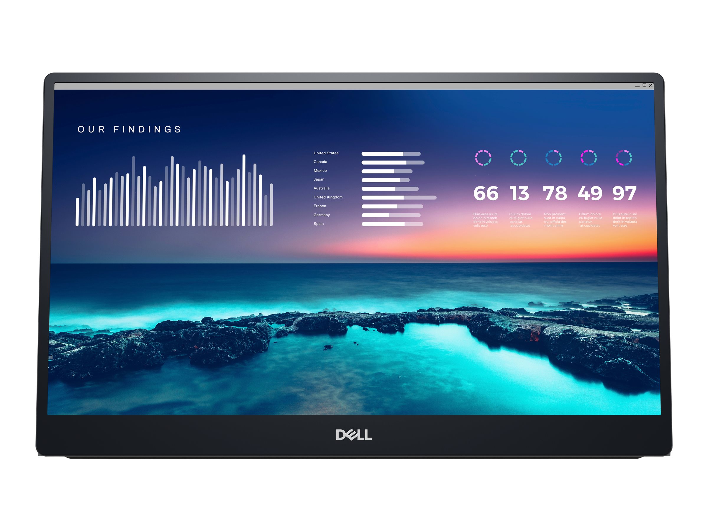 Dell C1422H - LED-Monitor - 35.56 cm (14