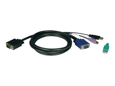 Tripp Lite 6ft USB / PS2 Cable Kit for KVM Switches B040 / B042 Series KVMs 6' - Tastatur- / Video- / Maus- (KVM-) Kabelkit - 1.