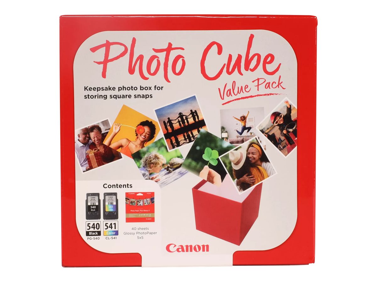Canon PG-540/CL-541 Photo Value Pack - Glnzend - 0.27 mm - 2er-Pack - Farbe (Cyan, Magenta, Gelb), pigmentiertes Schwarz - orig