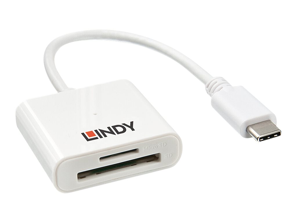 Lindy - Kartenleser (MMC, SD, RS-MMC, MMCmobile, microSD, MMCmicro, SDHC, SDXC) - USB 3.1