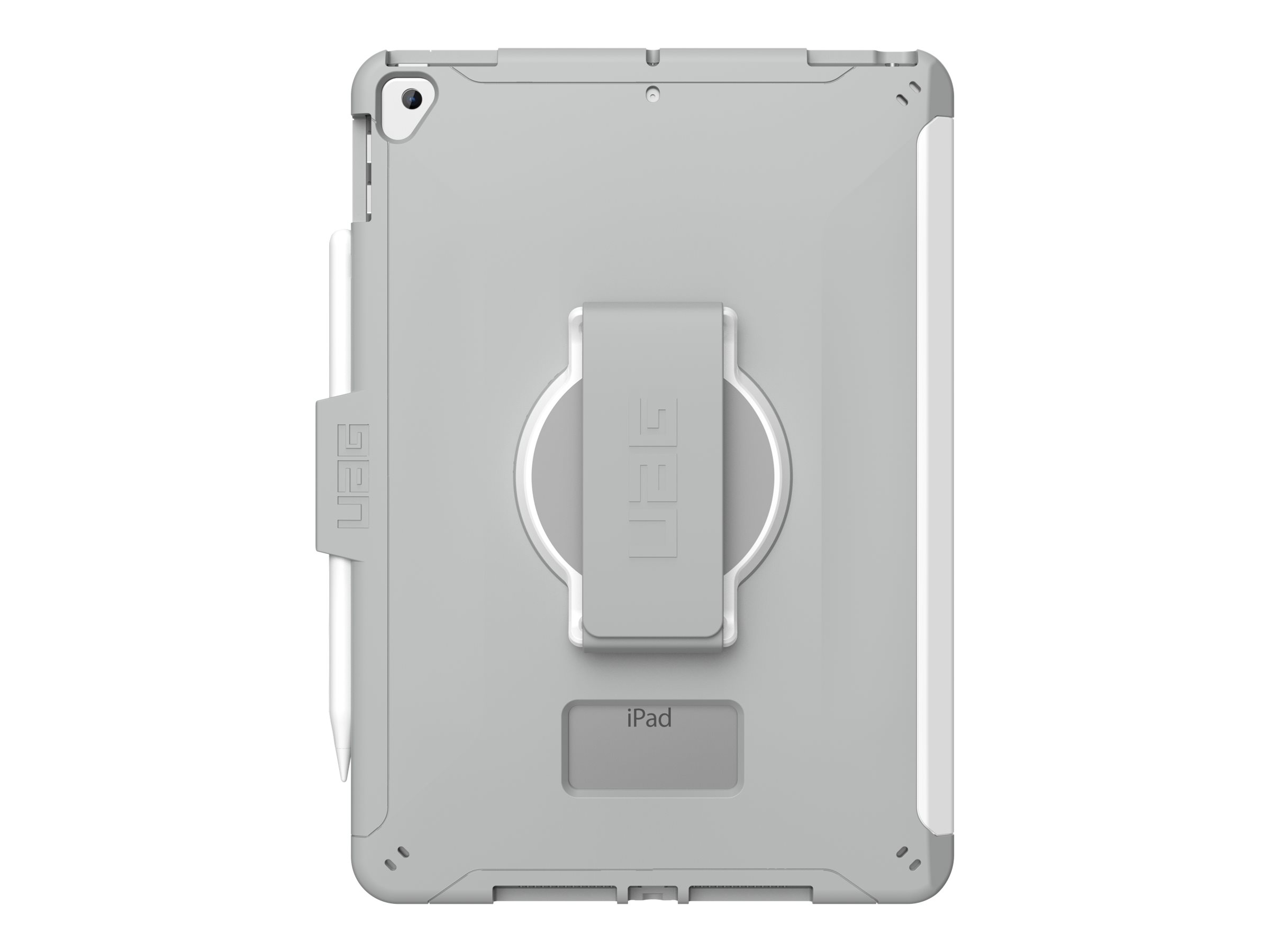UAG Rugged Case for iPad 10.2-in (9/8 Gen, 2021/2020) w/HS - Scout White/Grey - Hintere Abdeckung fr Tablet - Grau, weiss - 10.