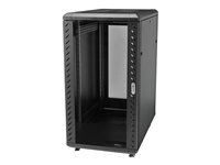 StarTech.com 18HE 19 Zoll Server Rack/Schrank - 4 Pfosten mit Einstellbare Tiefe(15-81cm), abschliessbares Knock Down(FlatPack) 