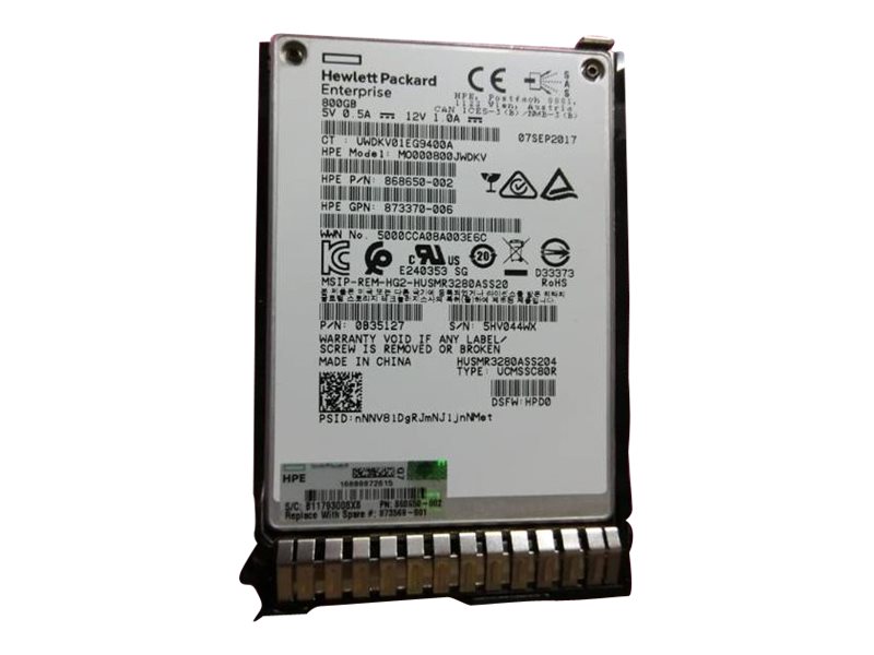 HPE Mixed Use - SSD - 800 GB - Hot-Swap - 2.5