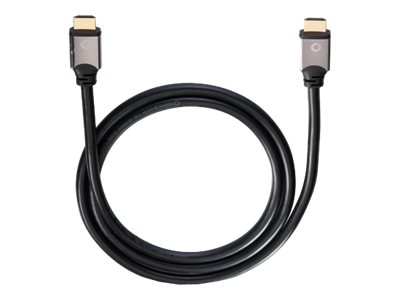 Oehlbach Black Magic High Speed HDMI Cable with Ethernet - HDMI-Kabel mit Ethernet - HDMI mnnlich zu HDMI mnnlich - 7.5 m - Dr
