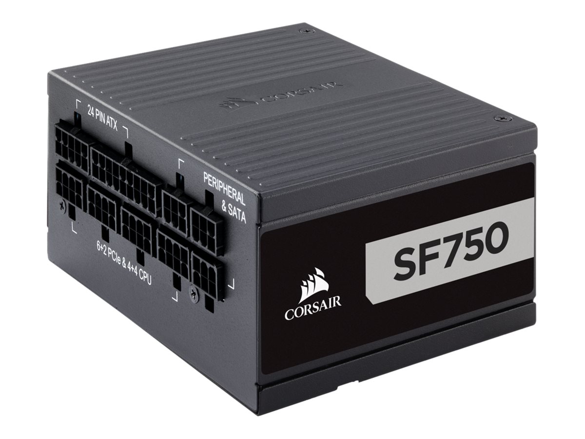 CORSAIR SF Series SF750 - Netzteil (intern) - ATX12V 2.4/ EPS12V 2.92 / SFX12V - 80 PLUS Platinum - Wechselstrom 100-240 V - 750