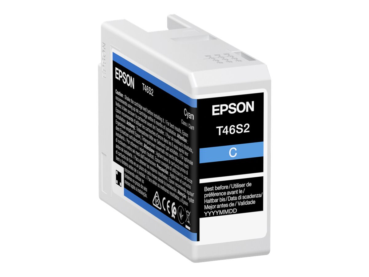 Epson T46S2 - 25 ml - Cyan - original - Tintenpatrone - für SureColor P706, SC-P700, SC-P700 Mirage Bundling