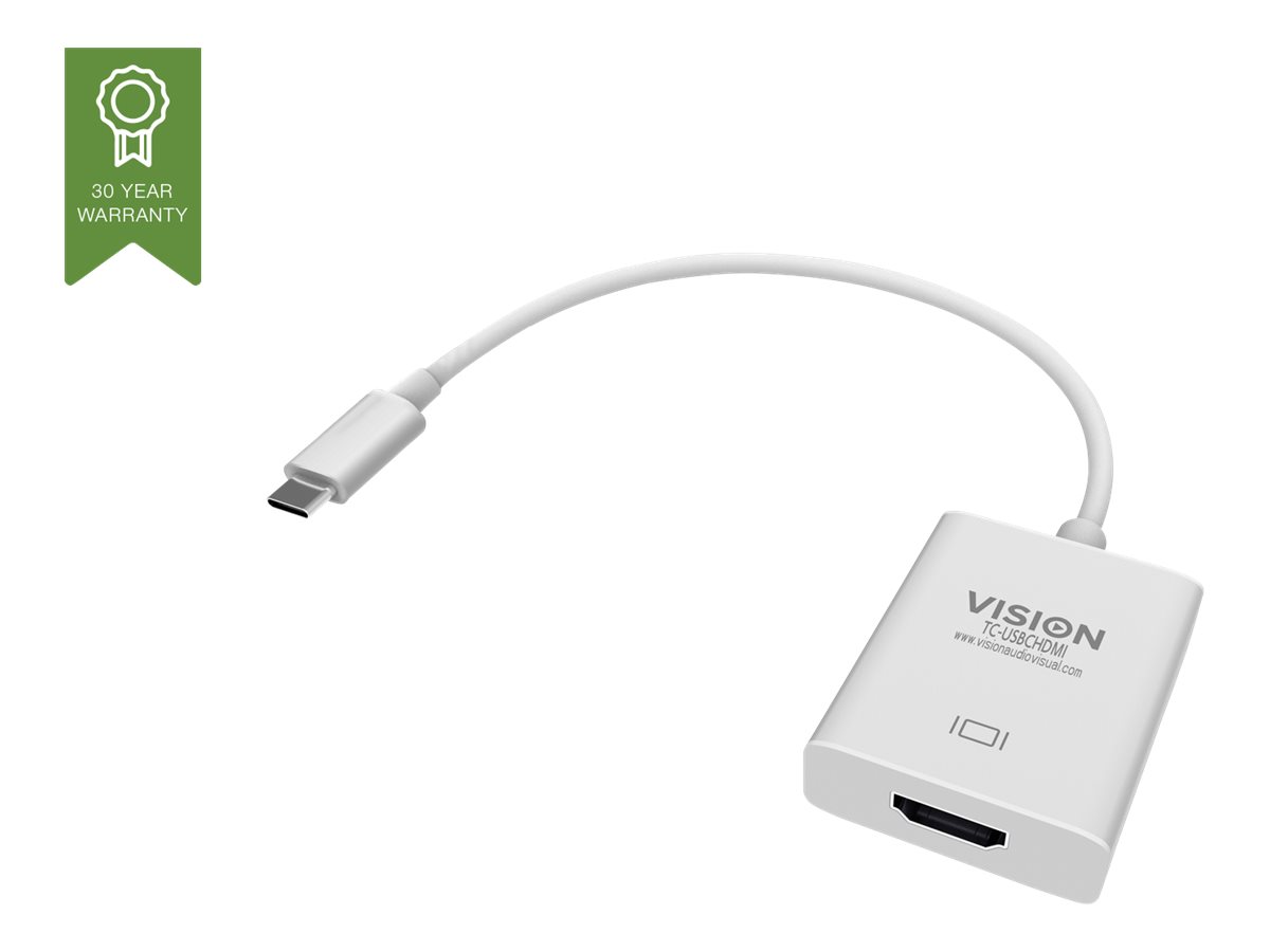 Vision TC-USBCHDMI - Externer Videoadapter - USB-C 3.1 - HDMI - weiss - retail
