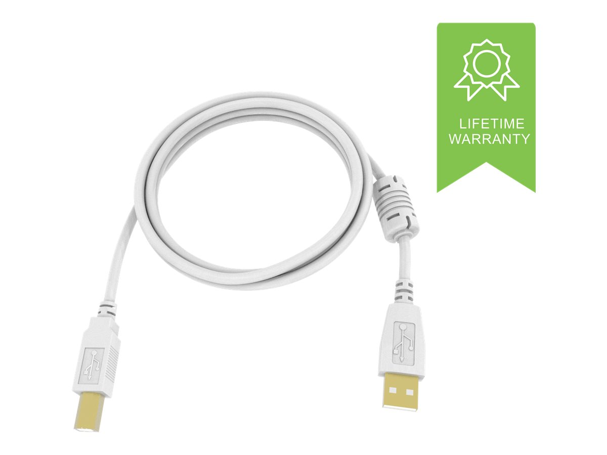 Vision Techconnect 2 - USB-Kabel - USB Typ B (M) zu USB (M) - USB 2.0 - 3 m - weiss