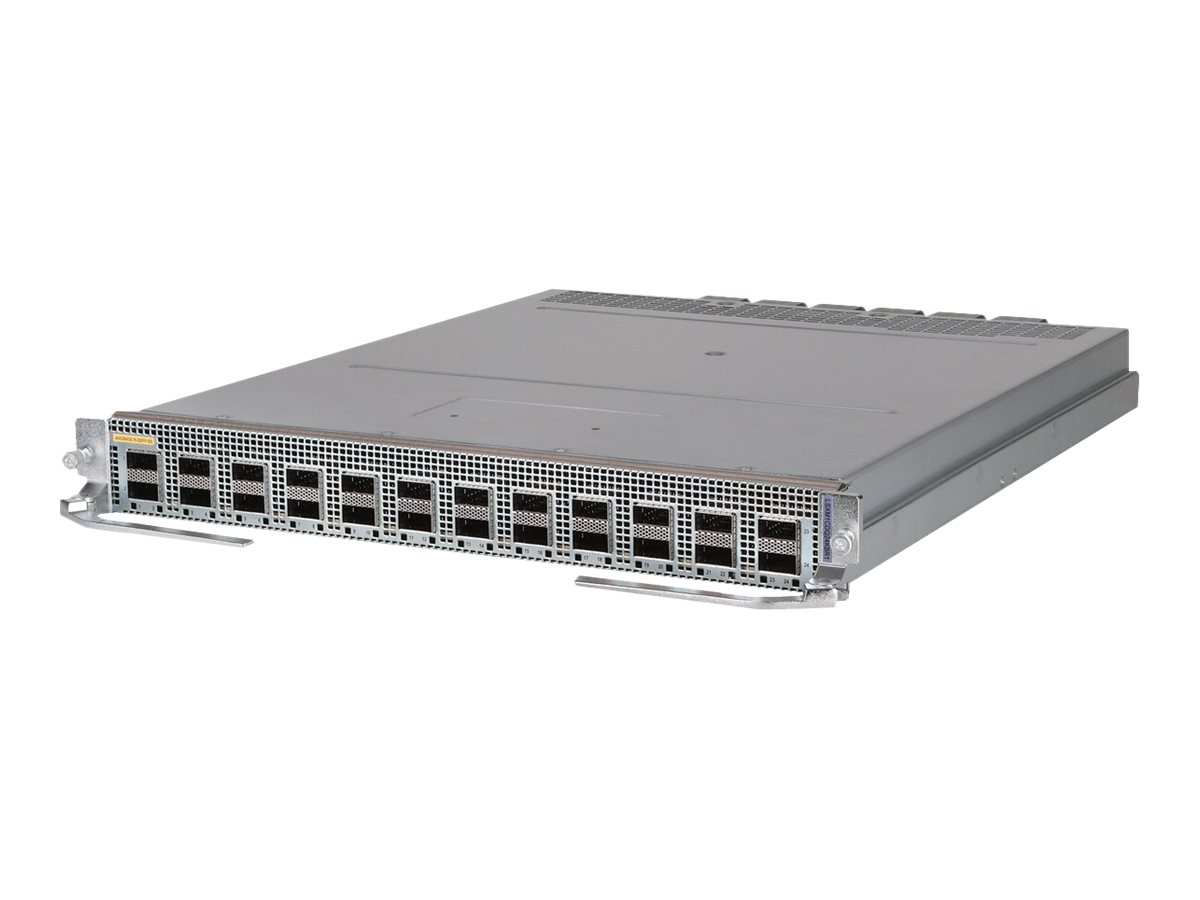 HPE FlexFabric 12900E 24-Port 400GbE QSFP-DD Type H2 Module - Switch - managed - 24 x 400 Gigabit QSFP-DD - an Rack montierbar -