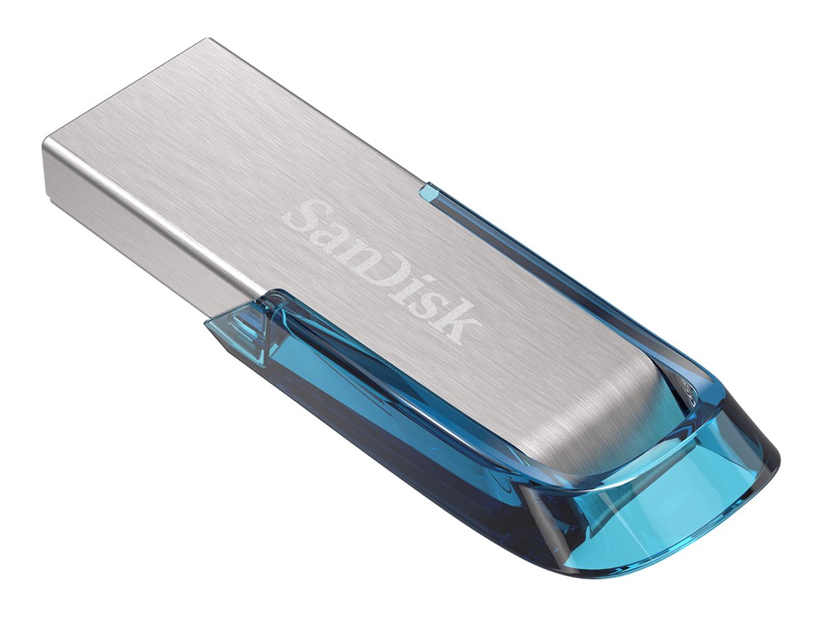 SanDisk Ultra Flair - USB-Flash-Laufwerk - 64 GB - USB 3.0 - Blau