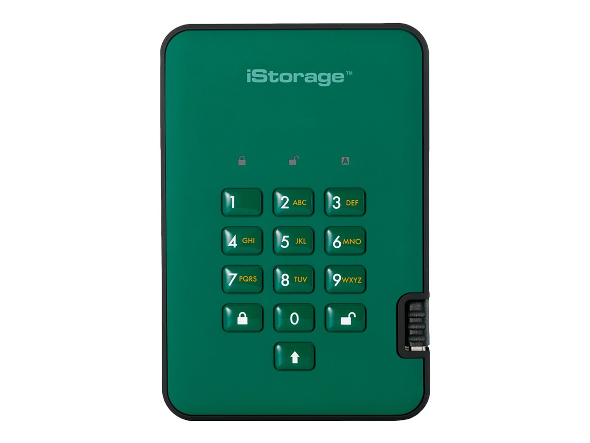 iStorage diskAshur² - Solid-State-Disk - verschlüsselt - 128 GB - extern (tragbar) - USB 3.1