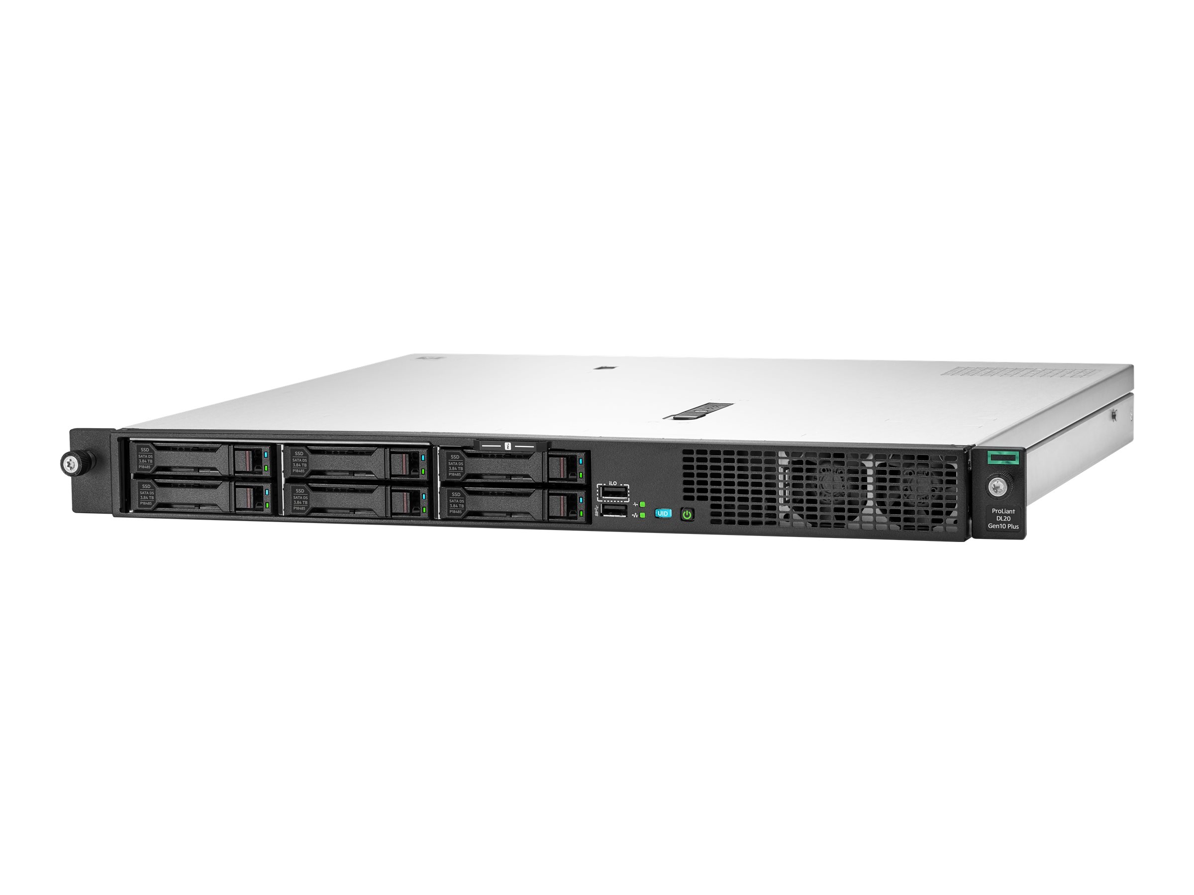 HPE ProLiant DL20 Gen10 Plus Entry - Server - Rack-Montage - 1U - 1-Weg - 1 x Xeon E-2314 / 2.8 GHz