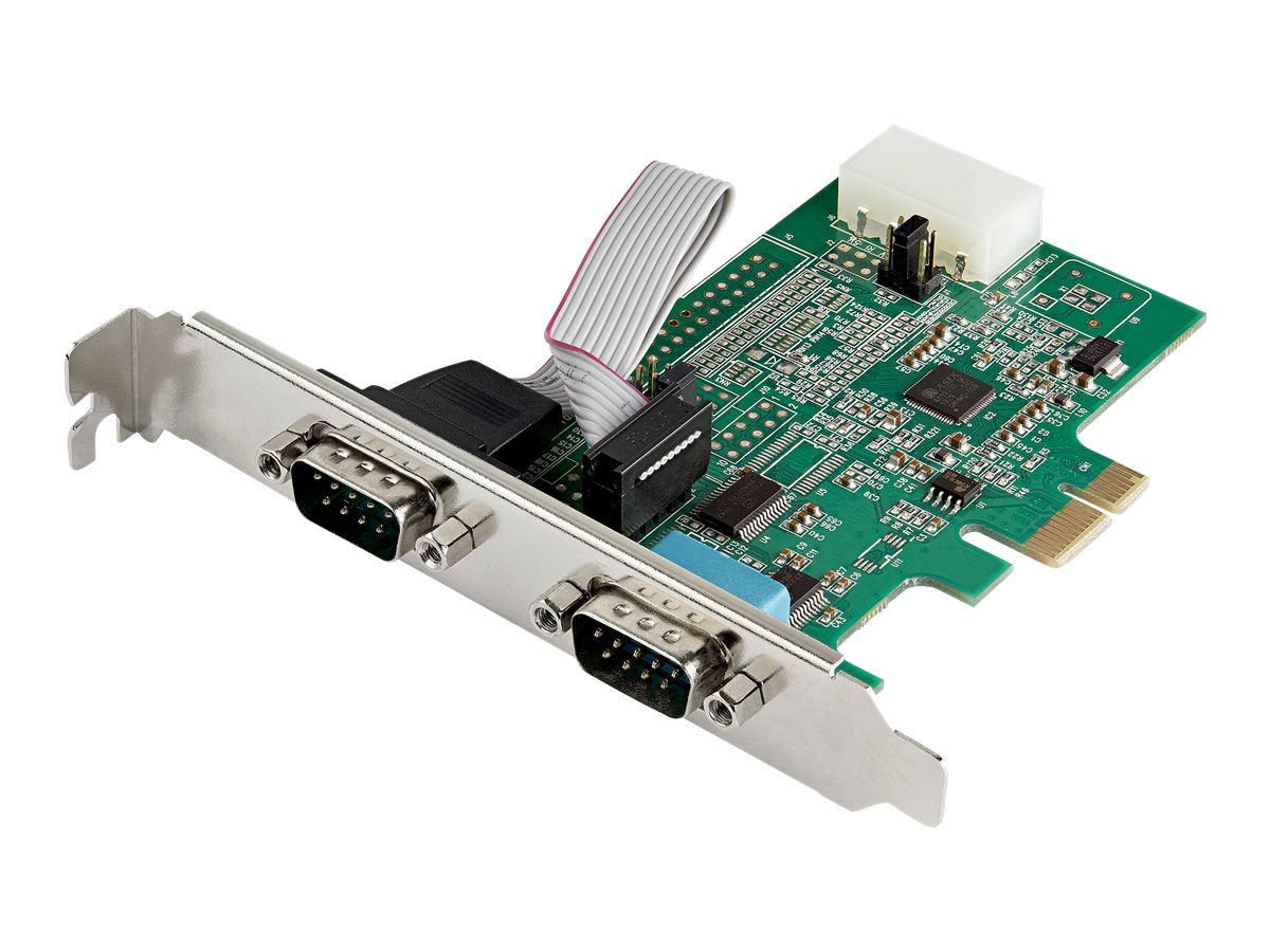 StarTech.com 2 Port Serielle PCI Express RS232 Adapter Karte - Serielle PCIe RS232 Kontroller Karte - PCIe zu Dual Serielle DB9 
