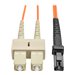 Eaton Tripp Lite Series Duplex Multimode 62.5/125 Fiber Patch Cable (MTRJ/SC), 8M (26 ft.) - Patch-Kabel - SC multi-mode (M) zu 