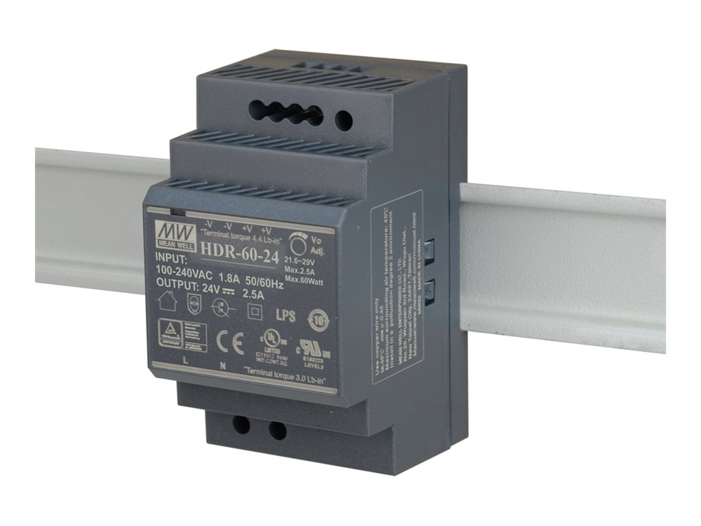 D-Link - Netzteil (DIN-Schienenmontage mglich) - 60 Watt