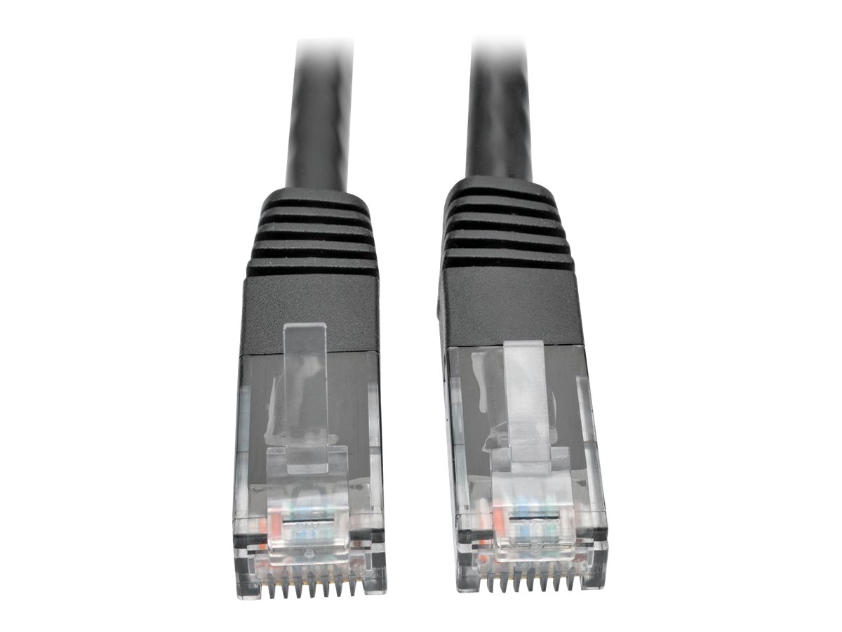Eaton Tripp Lite Series Cat6 Gigabit Molded (UTP) Ethernet Cable (RJ45 M/M), PoE, Black, 1 ft. (0.31 m) - Patch-Kabel - RJ-45 (M