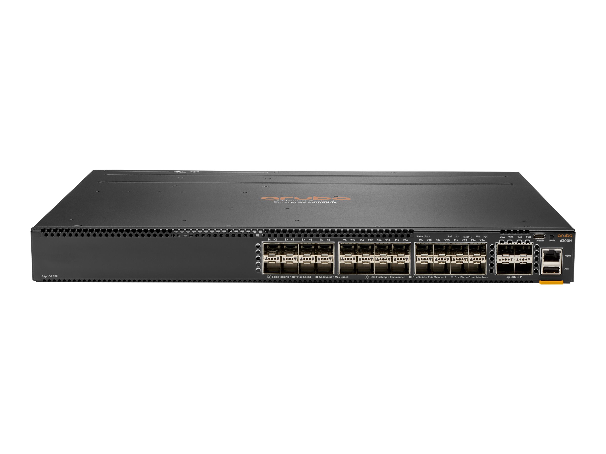 HPE Aruba 6300M - Switch - L3 - managed - 24 x 1 Gigabit / 10 Gigabit SFP+ + 4 x 1 Gigabit / 10 Gigabit / 25 Gigabit / 50 Gigabi