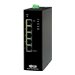 Tripp Lite Unmanaged Industrial Gigabit Ethernet Switch 5-Port - 10/100/1000 Mbps, PoE+ 30W, DIN Mount - Switch - unmanaged - 4 