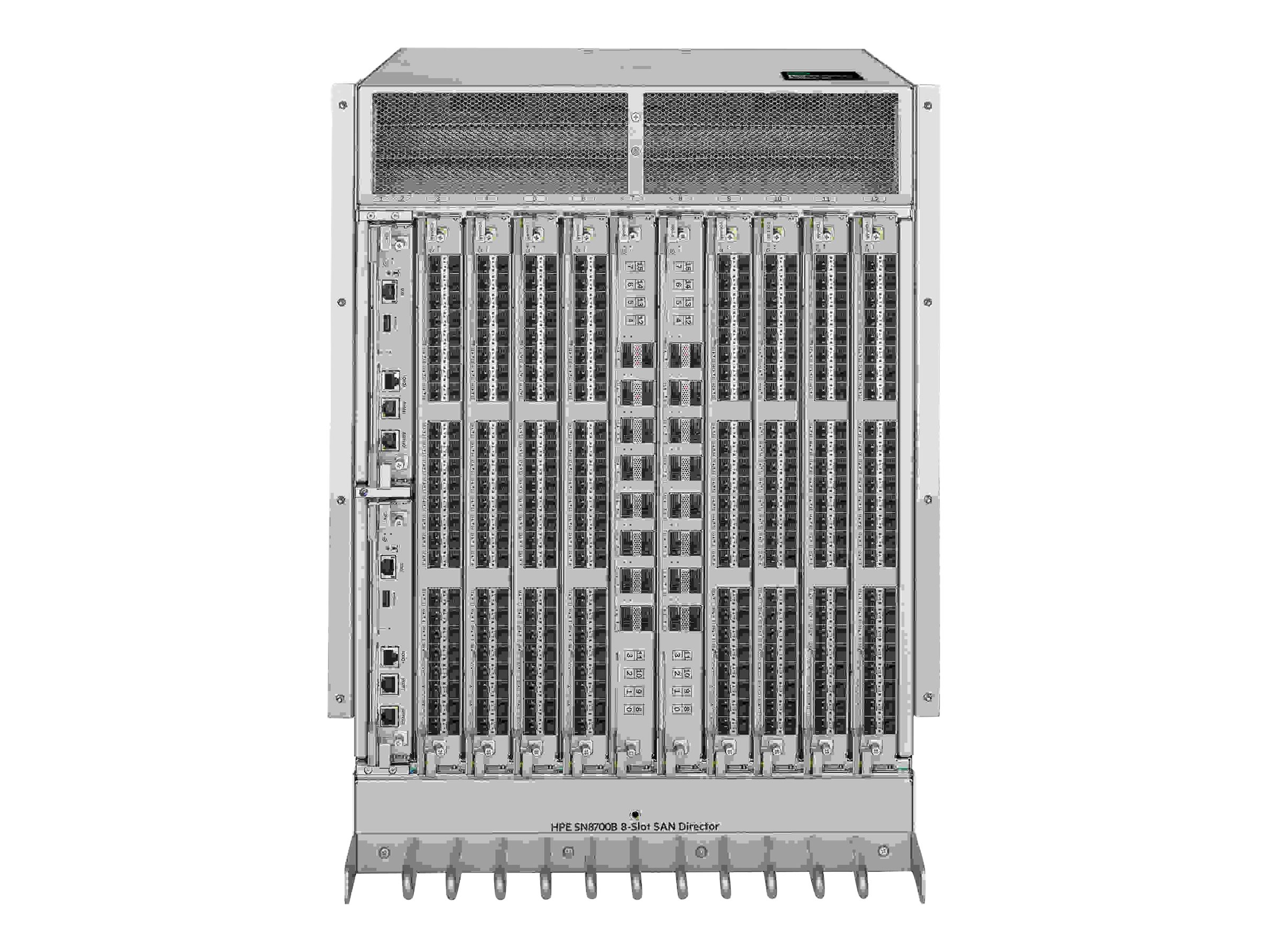 HPE SN8700B 8-slot Power Pack+ Director - Switch - managed - an Rack montierbar