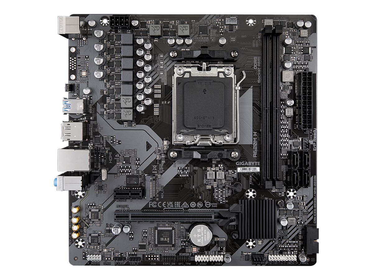 Gigabyte A620M H - Motherboard - micro ATX - Socket AM5 - AMD A620 Chipsatz - USB 3.2 Gen 1, USB-C 3.2 Gen 1