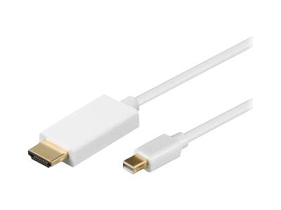 M-CAB - Adapterkabel - Mini DisplayPort mnnlich zu HDMI mnnlich - 1 m - weiss