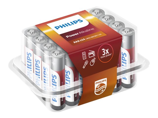 Philips Power Alkaline LR03P24P - Batterie 24 x AAA / LR03 - Alkalisch