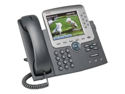 Cisco Unified IP Phone 7975G - VoIP-Telefon - SCCP, SIP - Silber, Dunkelgrau - mit 1 x Benutzerlizenz