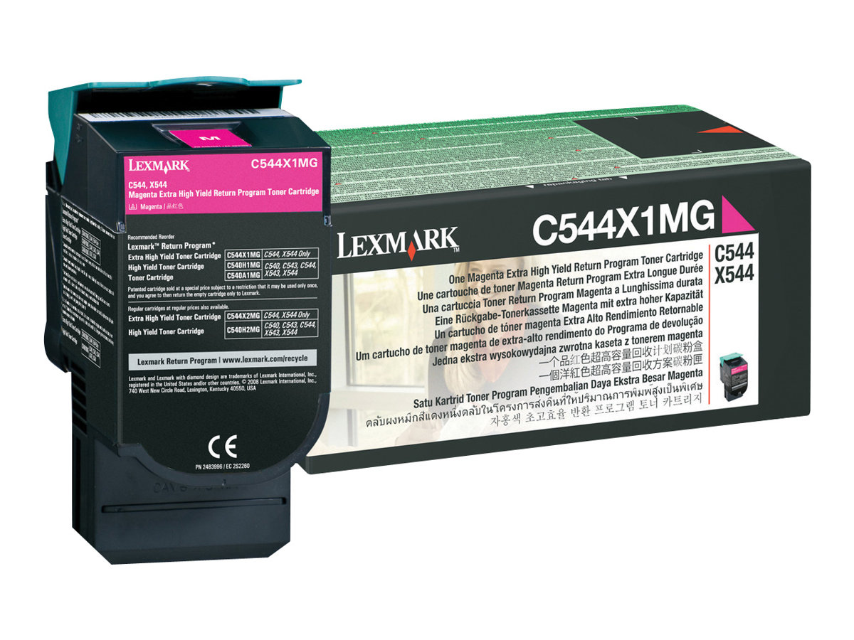 Lexmark - Besonders hohe Ergiebigkeit - Magenta - Original - Tonerpatrone LCCP, LRP - fr Lexmark C544, C546, X544, X546, X548