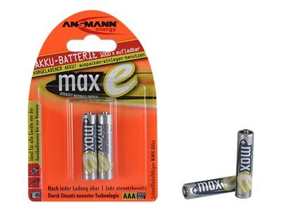 ANSMANN maxE - Batterie 2 x AAA - NiMH - (wiederaufladbar) - 800 mAh