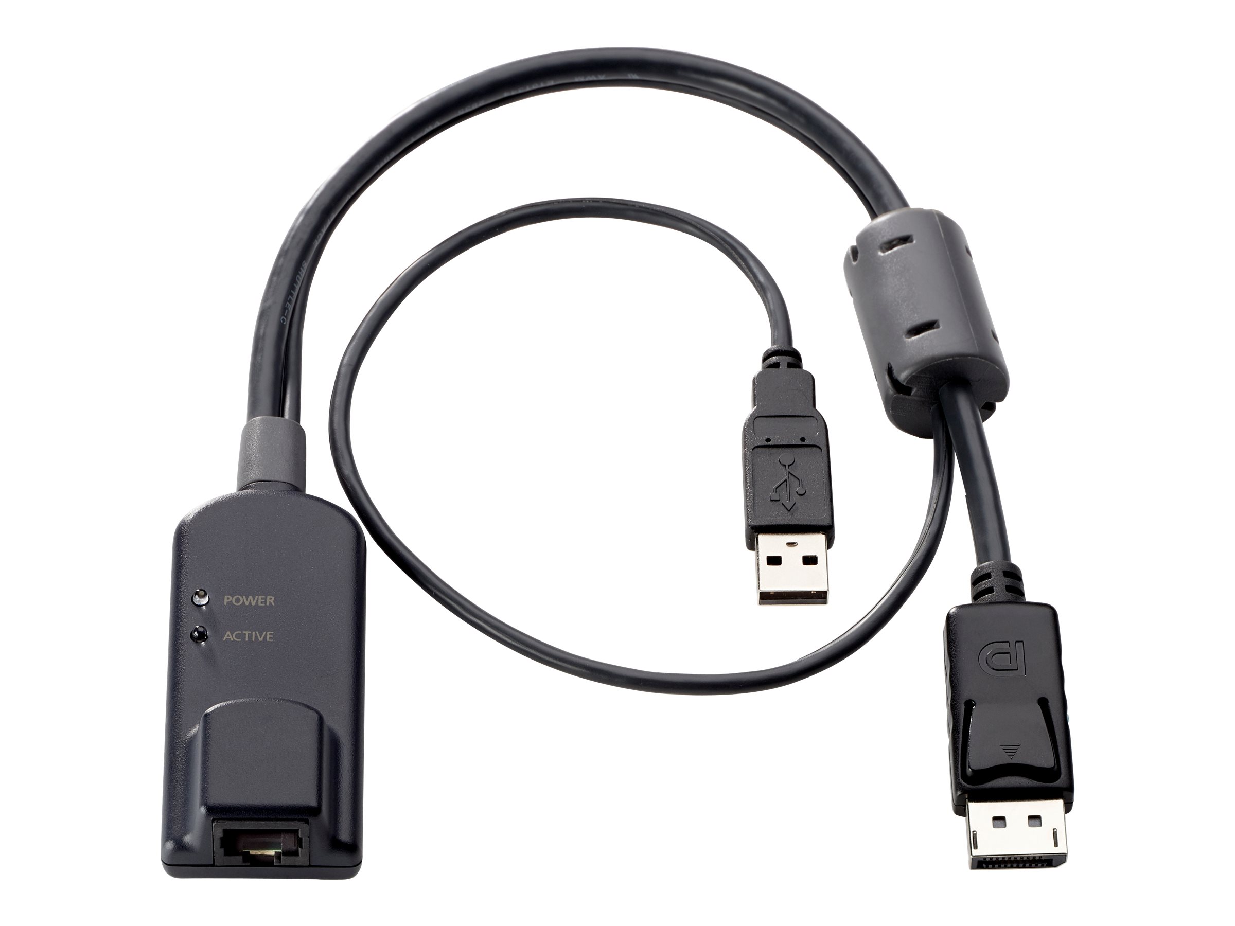 HPE KVM Console USB/DisplayPort Interface Adapter - Video- / USB-Adapter - RJ-45 (W) zu USB, DisplayPort (M)