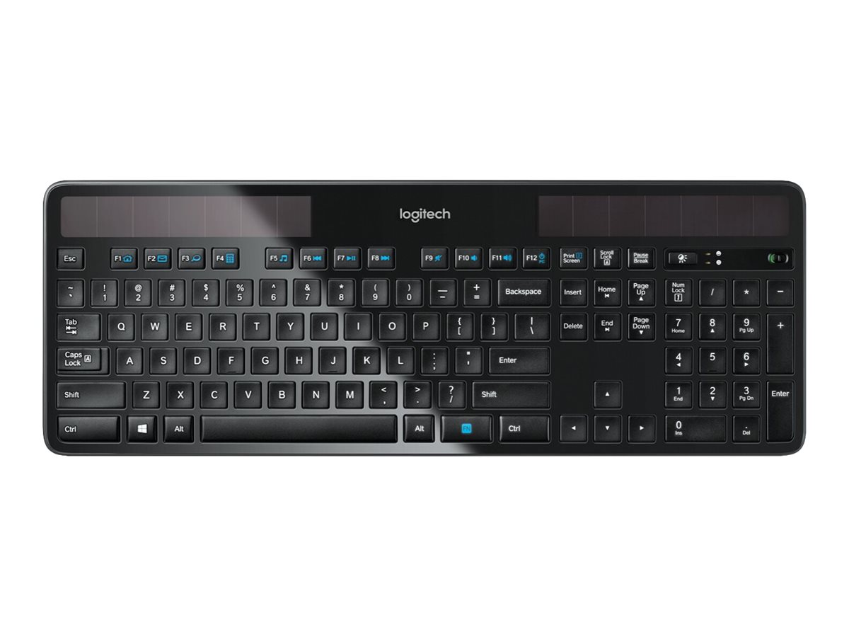 Logitech Wireless Solar K750 - Tastatur - kabellos - 2.4 GHz - Englisch