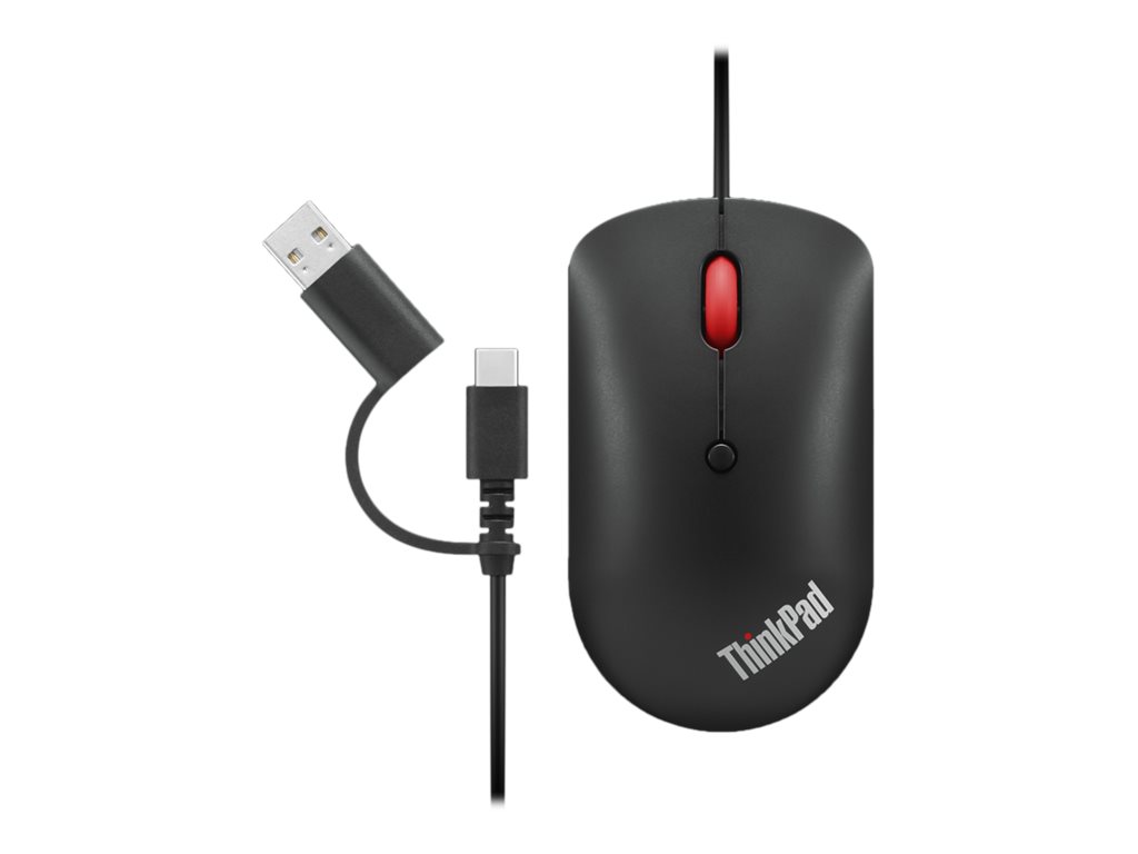 Lenovo ThinkPad Compact - Maus - rechts- und linkshndig - optisch - 4 Tasten - kabelgebunden
