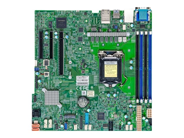 SUPERMICRO X12STH-F - Motherboard - micro ATX - LGA1200-Sockel - C256 Chipsatz - USB 3.2 Gen 1