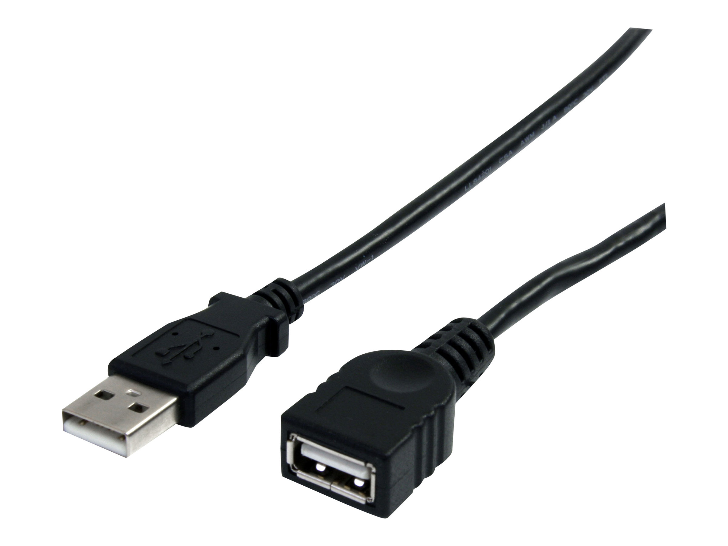 StarTech.com 1,8m USB 2.0 A Verlngerungskabel - Stecker / Buchse - USB Verlngerung - Schwarz - USB-Verlngerungskabel - USB (M