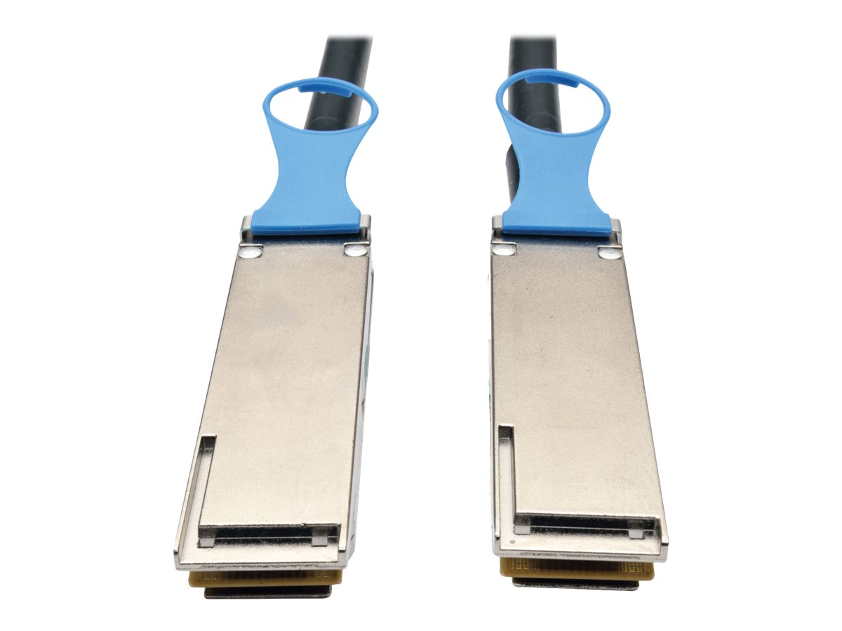 Eaton Tripp Lite Series QSFP28 to QSFP28 100GbE Passive DAC Cable (M/M), QSFP-100G-CU3M Compatible, 3M (9.84 ft.) - InfiniBand-K