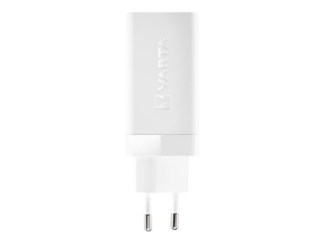 Varta - Netzteil - 65 Watt - 3.25 A - PD, QC 3.0 - 3 Ausgabeanschlussstellen (USB, 2 x USB-C)