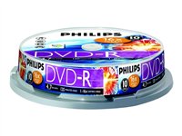 Philips DM4S6B10F - 10 x DVD-R - 4.7 GB (120 Min.) 16x - Spindel