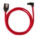 CORSAIR - SATA-Kabel - Serial ATA 150/300/600 - SATA (M) gerade, verriegelt zu SATA (M) rechtwinklig - 60 cm - Rot (Packung mit 