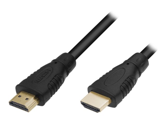 M-CAB Basic - Highspeed - HDMI-Kabel mit Ethernet - HDMI mnnlich zu HDMI mnnlich - 2 m - Schwarz