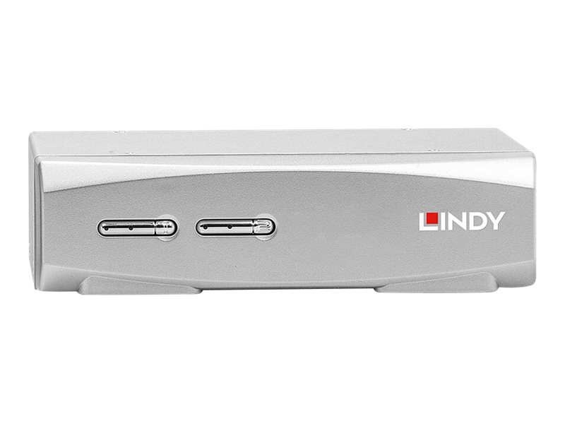 Lindy - KVM-/Audio-Switch - 2 x KVM/Audio - 1 lokaler Benutzer - Desktop