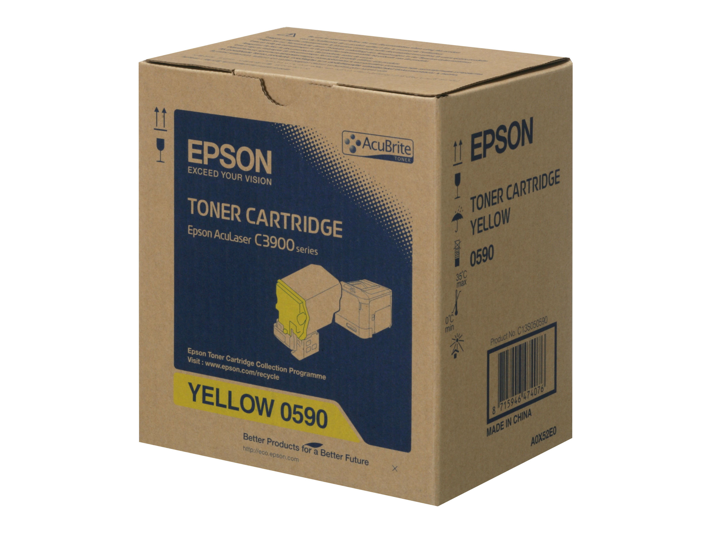 Epson - Mit hoher Kapazitt - Gelb - Original - Tonerpatrone - fr AcuLaser C3900DN, C3900DTN, C3900N, C3900TN, CX37DN, CX37DNF,