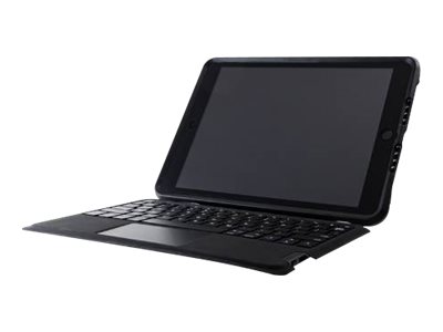 OtterBox Unlimited Series - Tastatur und Foliohülle - mit Trackpad - Bluetooth - Nordisch - Black Crystal Tastatur, Black Crysta