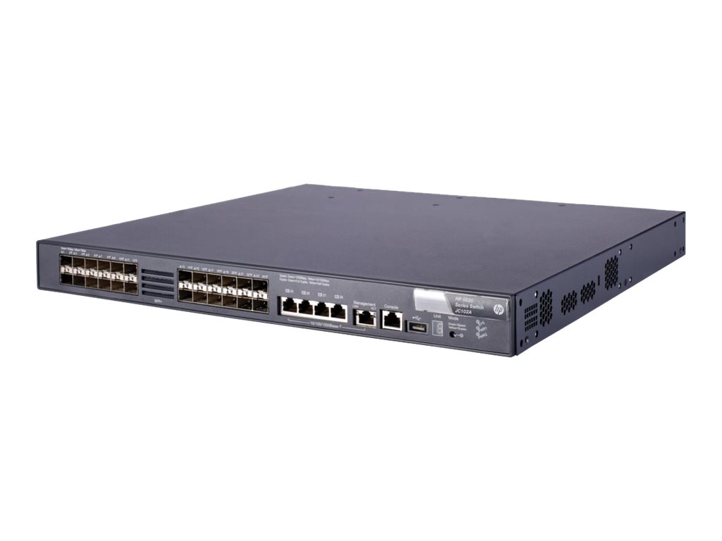 [Wiederaufbereitet] HPE 5820-24XG-SFP+ Switch - Switch - managed - 24 x 10 Gigabit SFP+ + 4 x 10/100/1000 - an Rack montierbar